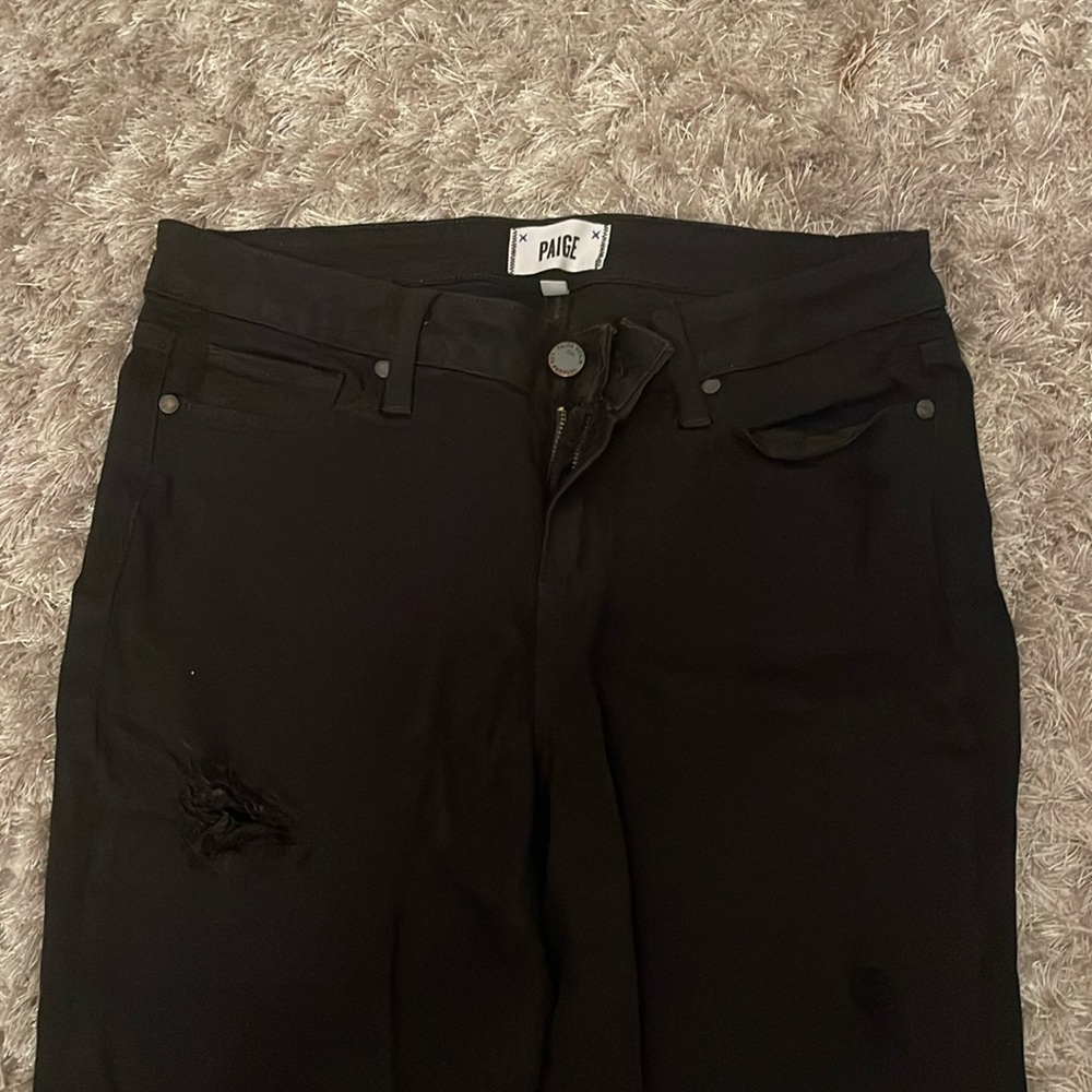 Ultra skinny black Paige jeans
